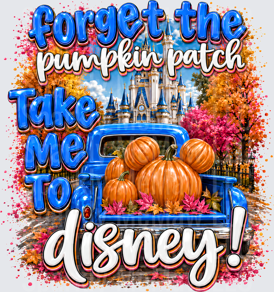 Forget The Pumpkin Patch Disney This Is A UV DTF Decal