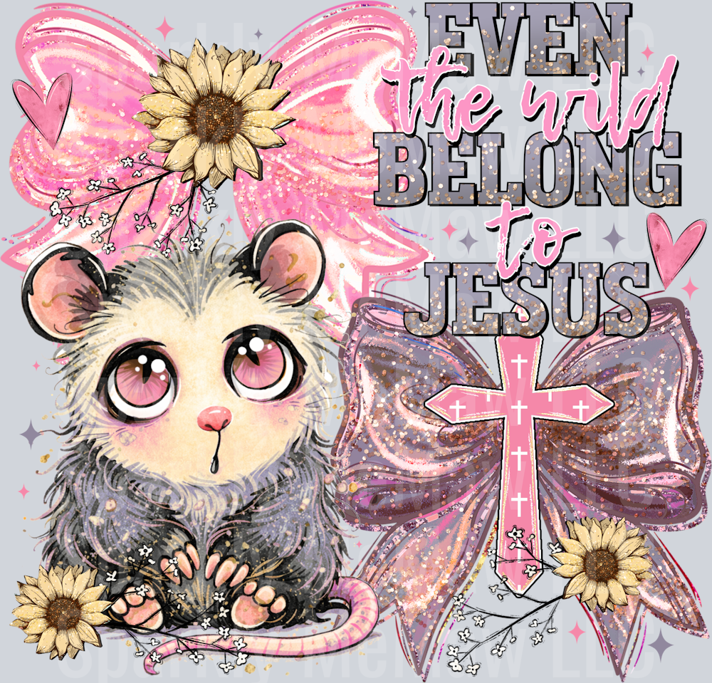 Even The Wild Belong To Jesus DTF Transfer (Fabrics)