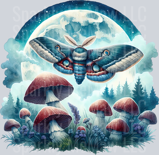 46 Nocturne Moth ClipArt Decal