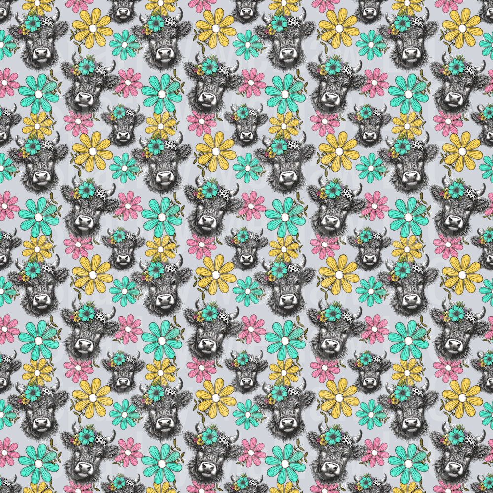 Small Spring Highland 10x10 UV DTF  Element sheet
