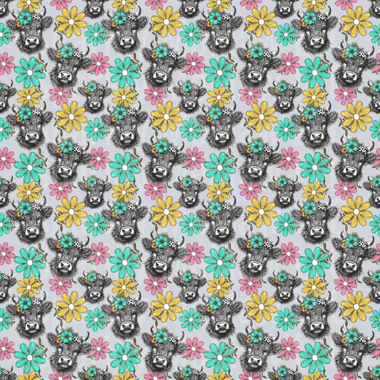 Small Spring Highland 10x10 UV DTF  Element sheet