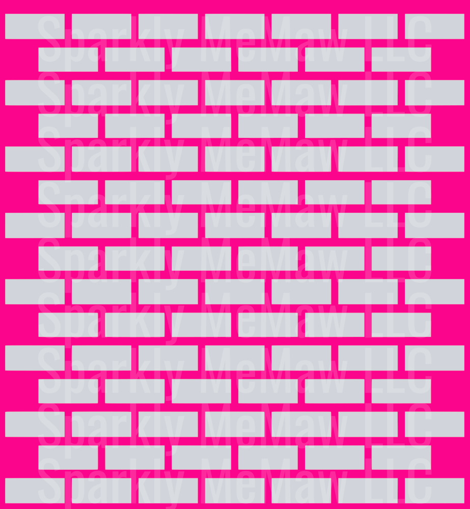 Pink brick outline 10x10