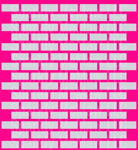 Pink brick outline 10x10