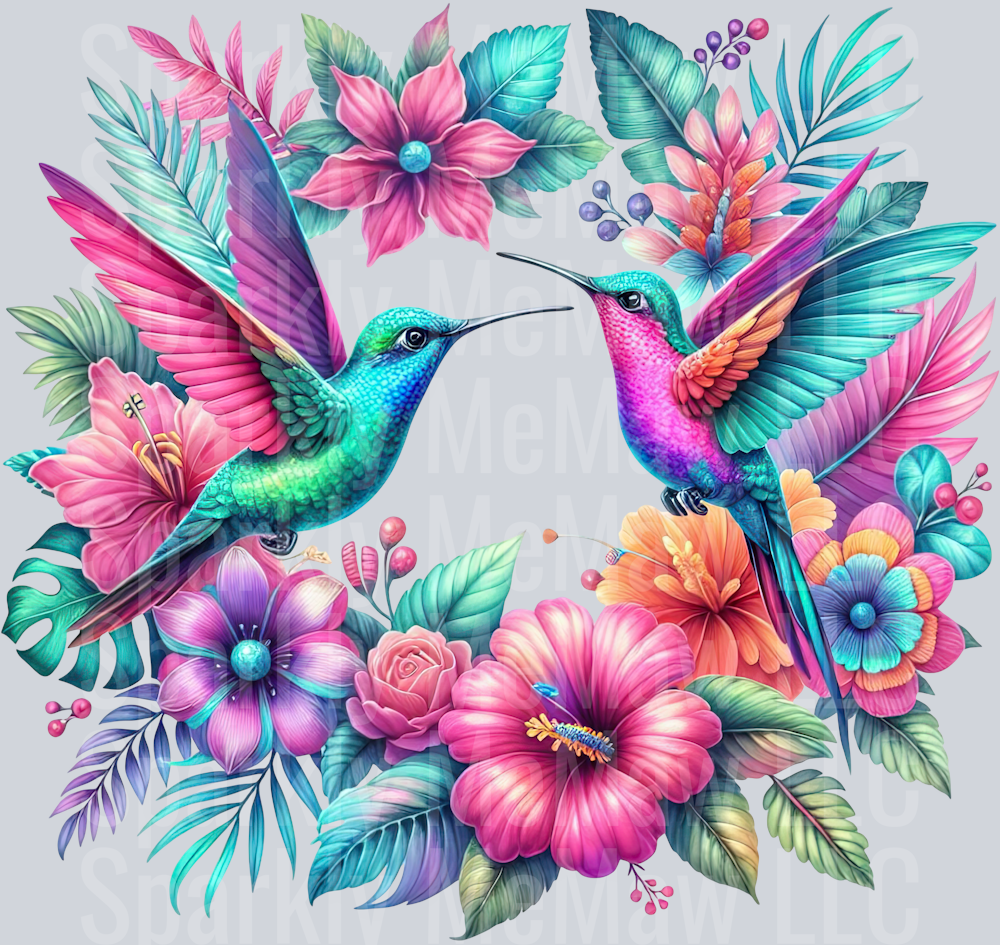 41 Hummingbird Clip Art UV DTF Decal