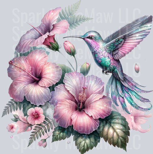 8 Hummingbird Clip Art UV DTF Decal