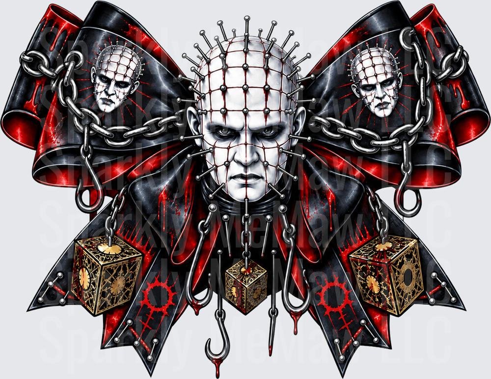 Pinhead Hellraiser Bow This is a UV DTF Decal