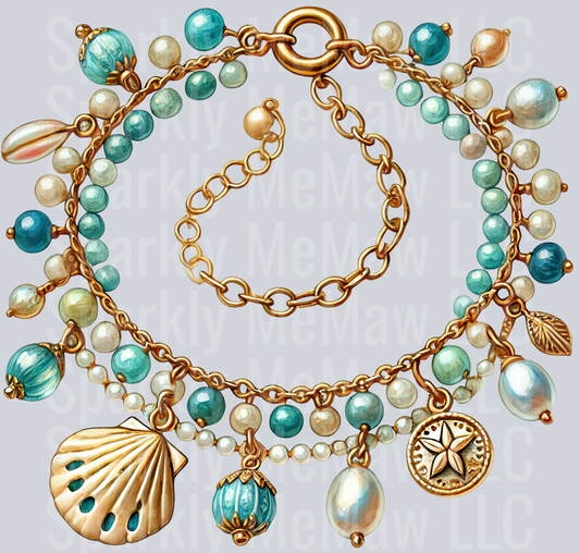 11 Ocean Boho Summer ClipArt Decal