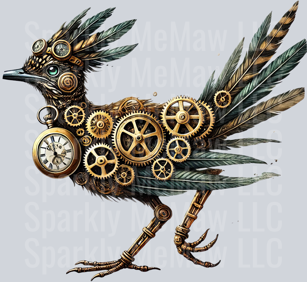 RoadRunner SteamPunk UV DTF Decal 1