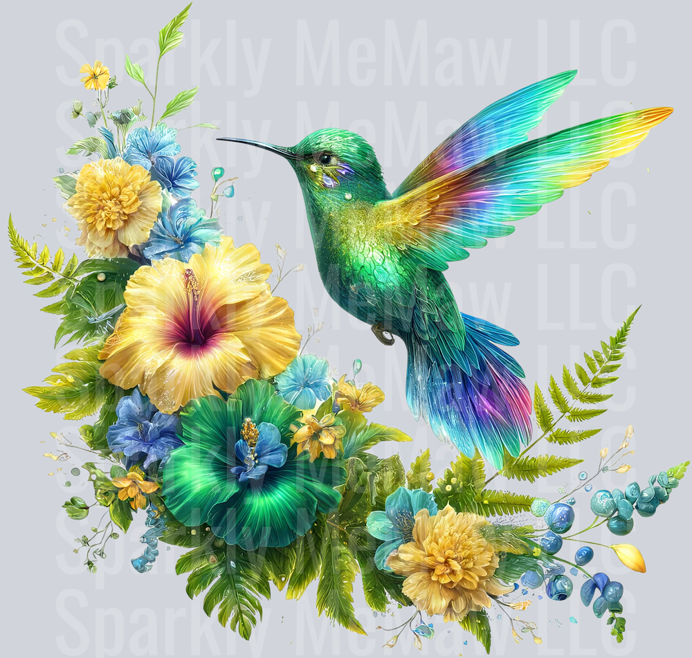 18 Hummingbird Clip Art UV DTF Decal