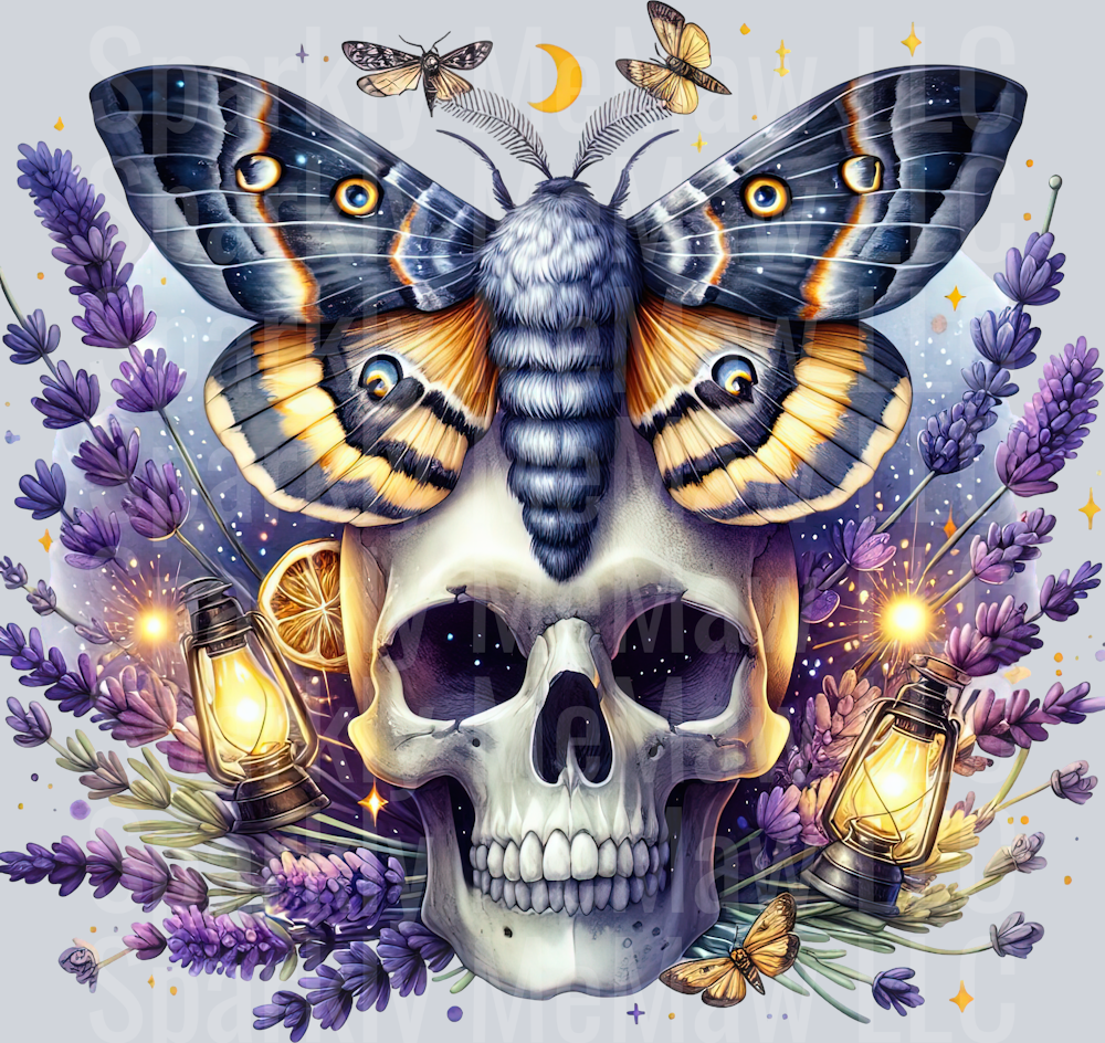 25 Nocturne Moth ClipArt Decal