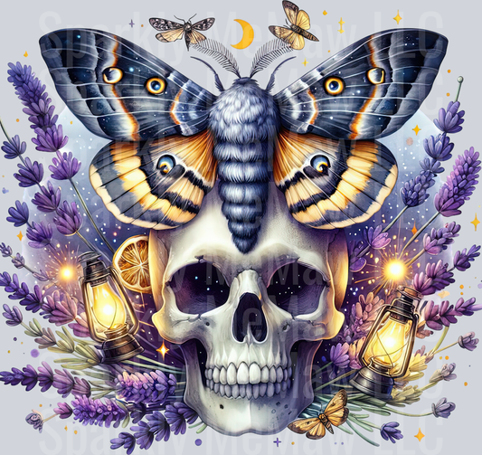 25 Nocturne Moth ClipArt Decal