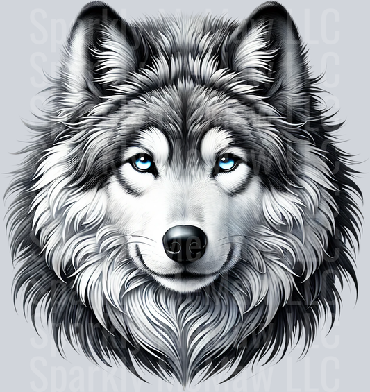 wolf 2 Clip Art UV DTF Decal