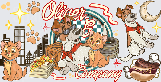 Oliver & Company Collage UV DTF 16 OZ Wrap