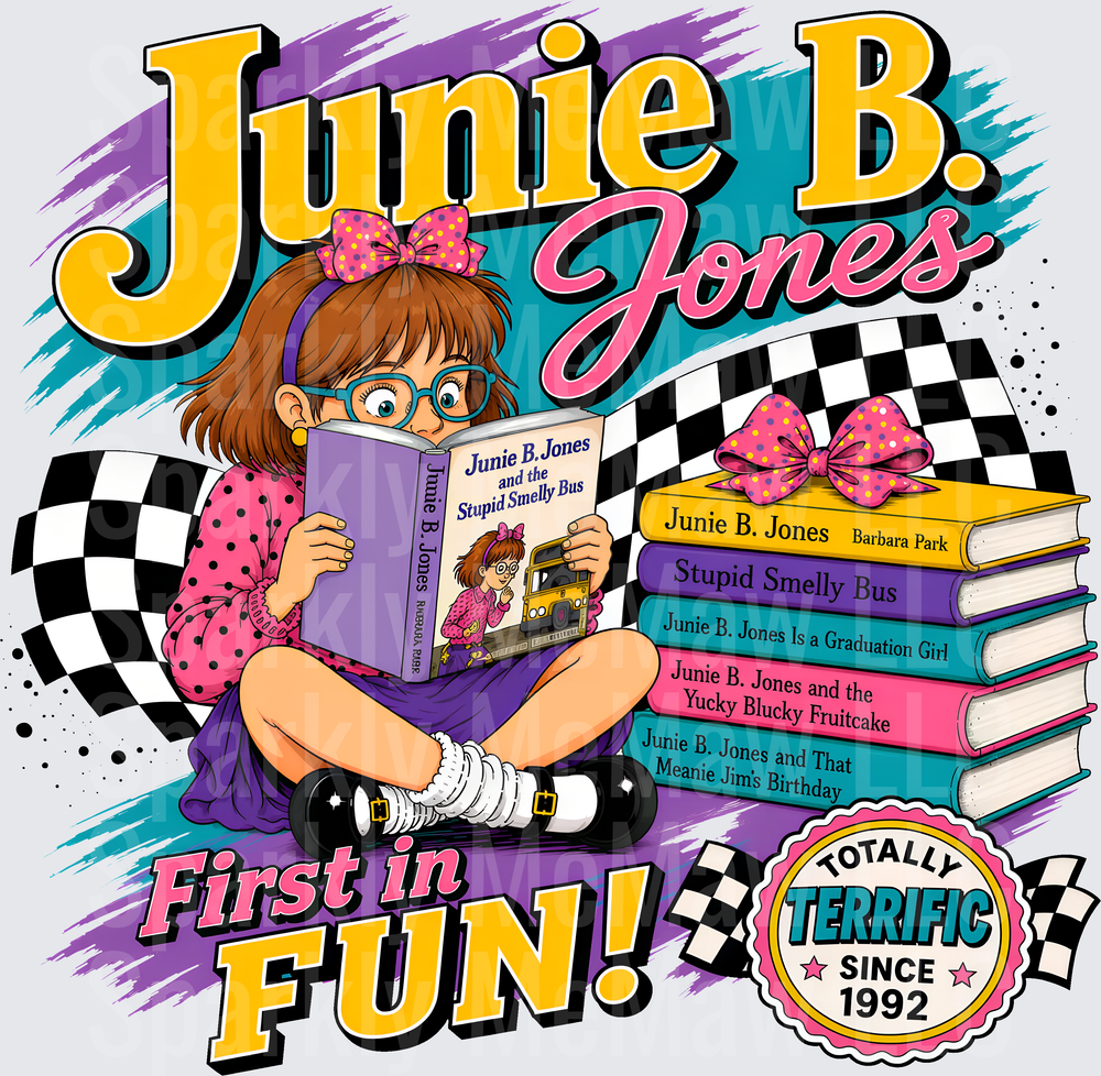 Junie B. Jones First In Fun UV DTF Decal