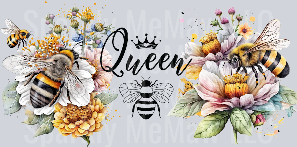 Queen Bee UV DTF 16 oz Wrap