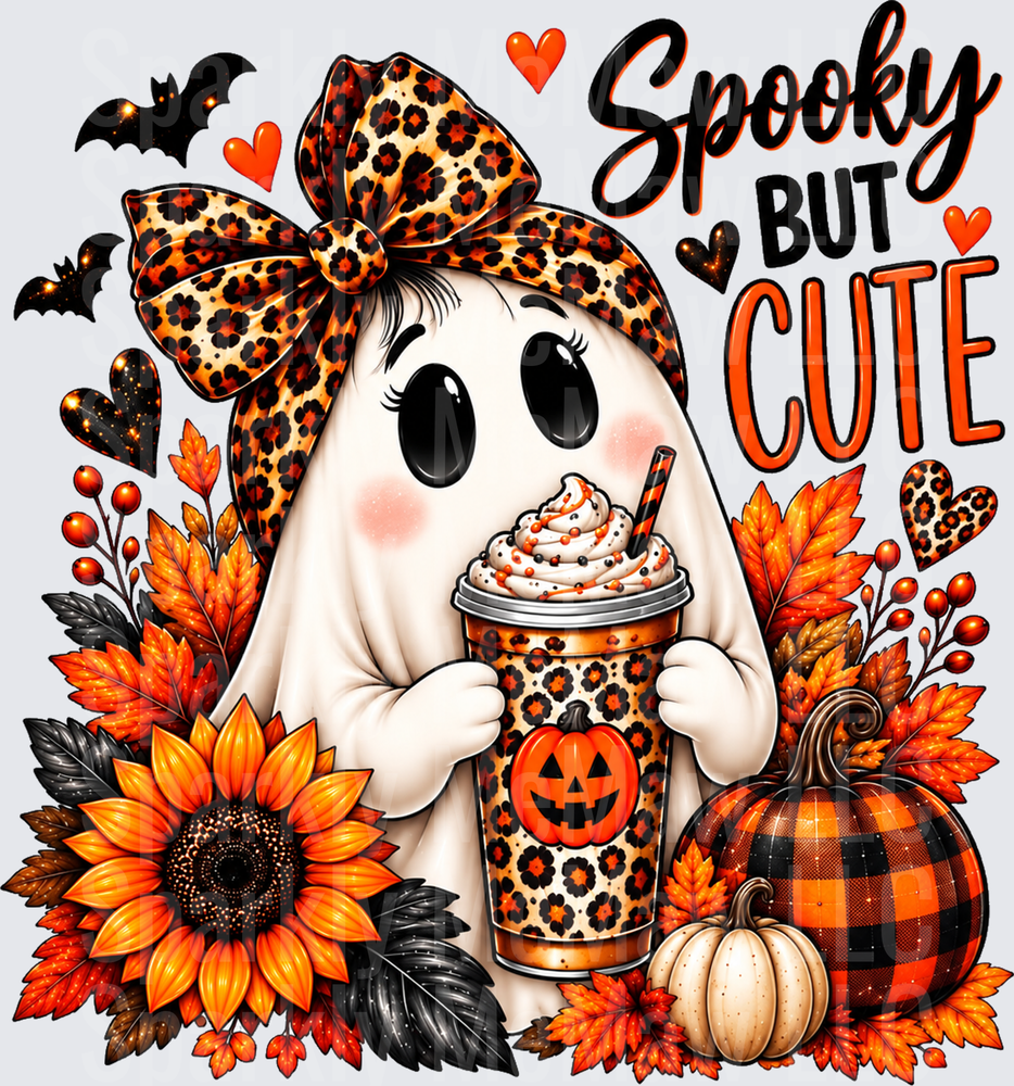 Spooky But Cute Ghost Halloween UV DTF Decal