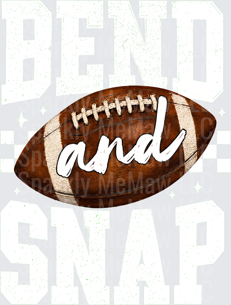 Vintage Football And Script DTF Transfer