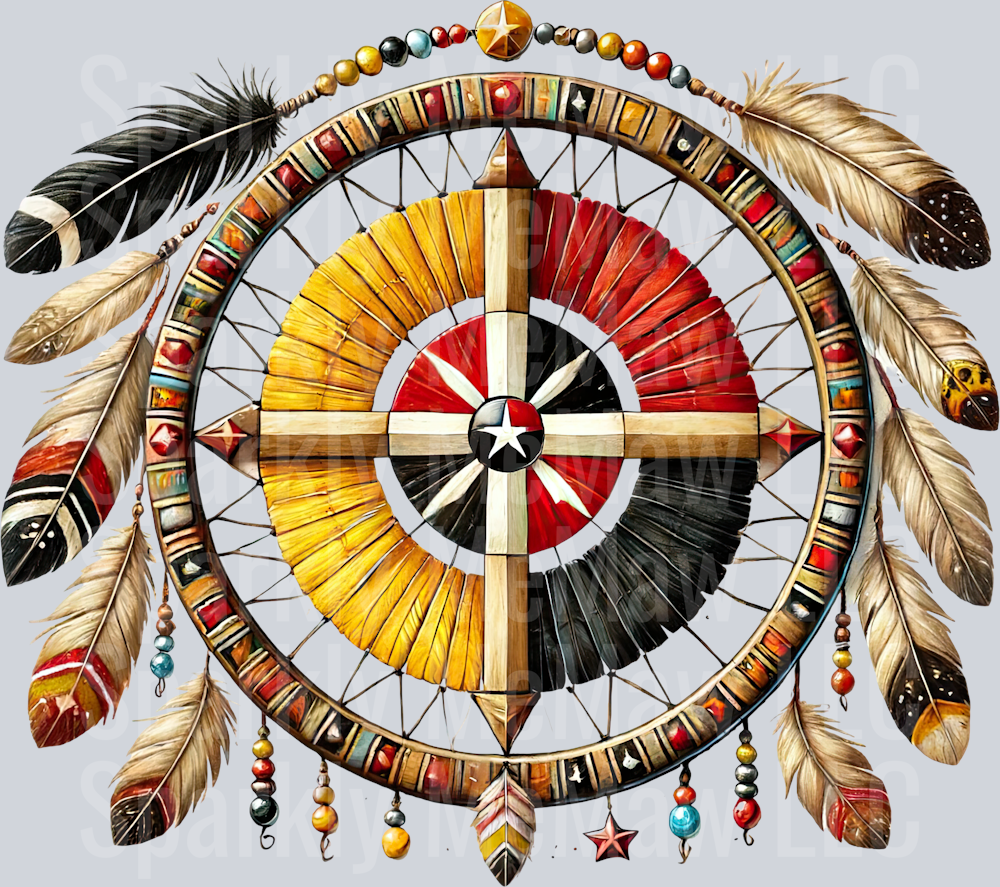 4 Native UV DTF Clip Art Decal