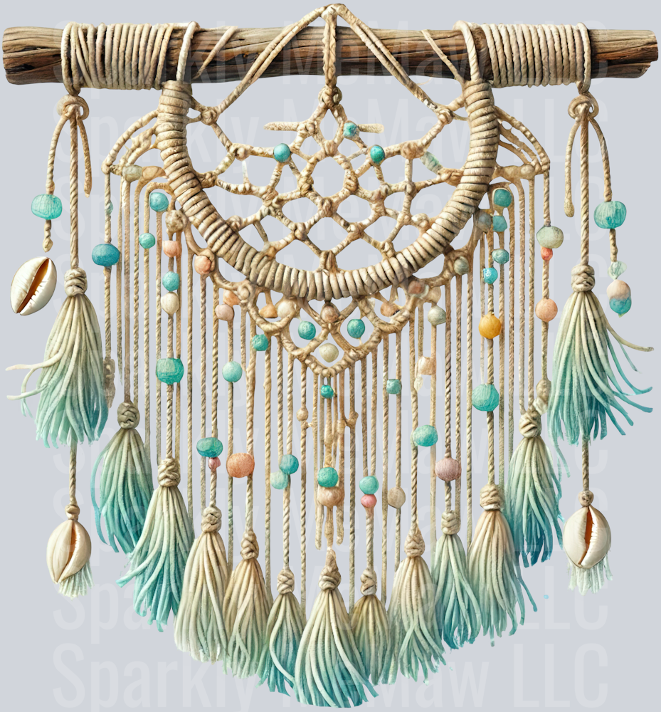 2 Ocean Boho Summer ClipArt Decal