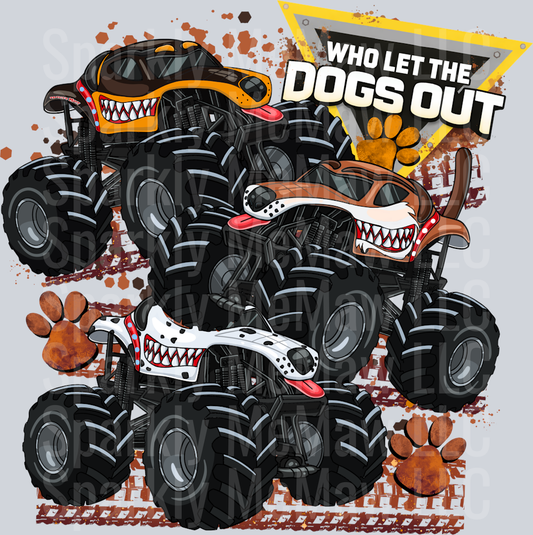 Who Let The Dogs MJ UV DTF Decal