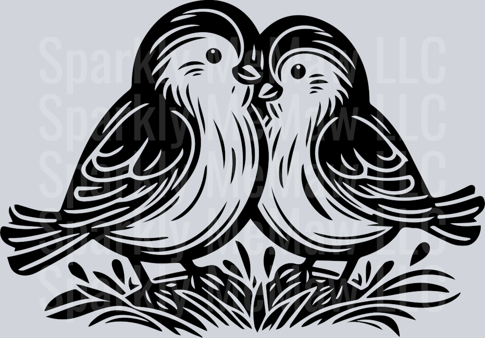 Bird UV DTF Clipart Decal 5