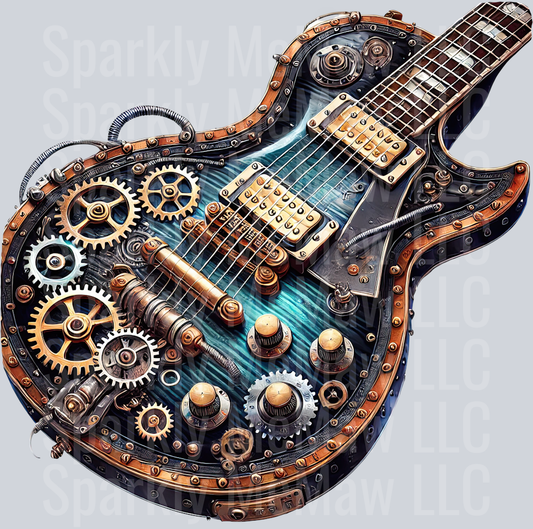 Musical Steampunk UV DTF Clip art Decal 35
