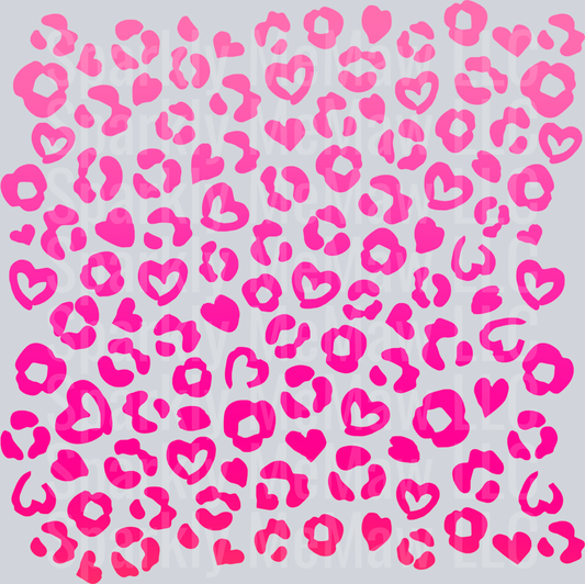 Pink Leopard 10x10