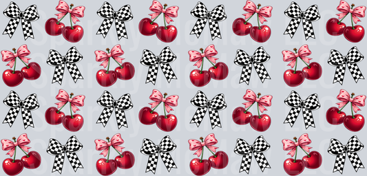 Cherry Patterns 16 oz UV DTF Wrap