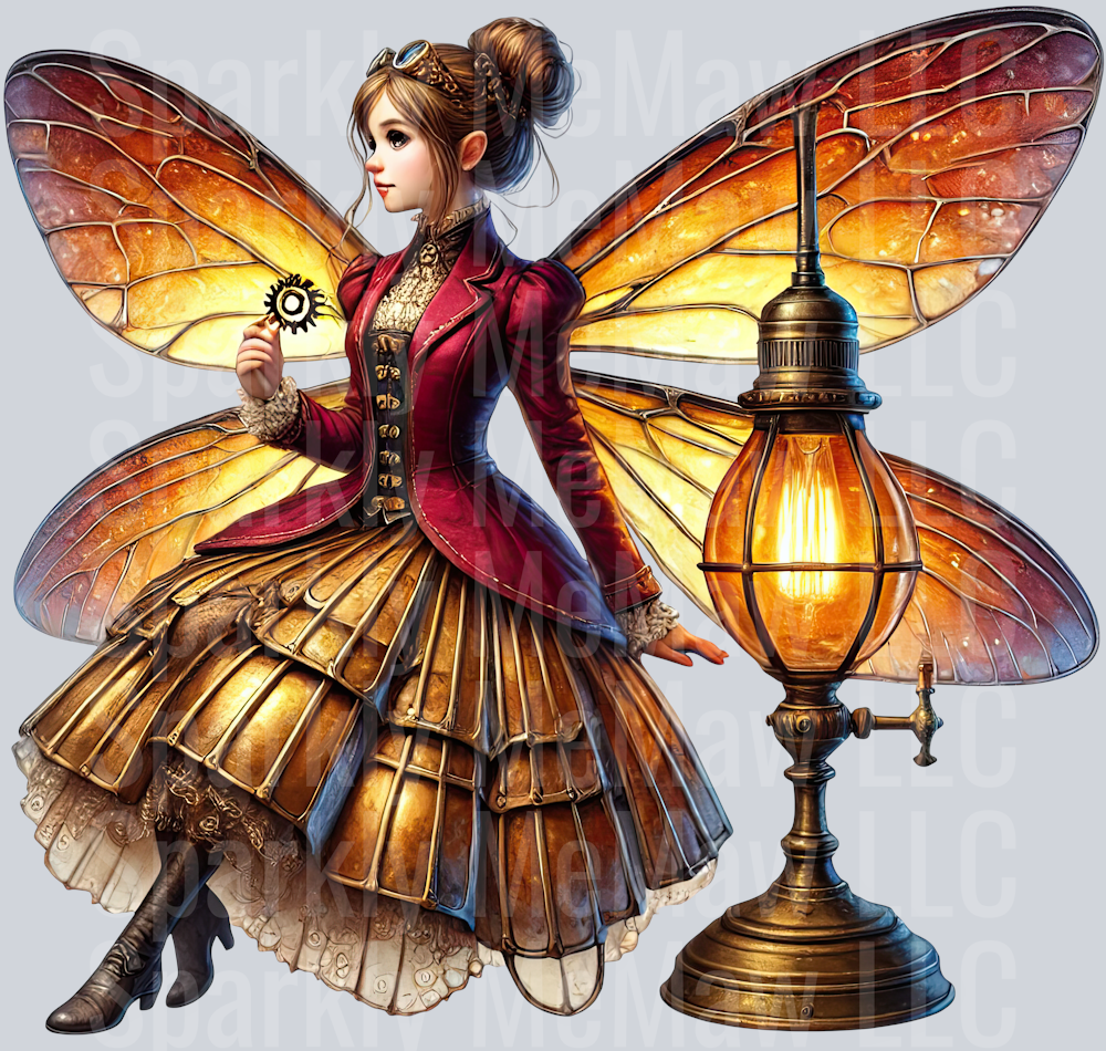 Fairy  SteamPunk UV DTF Decal 26