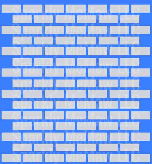 Blue brick outline 10x10