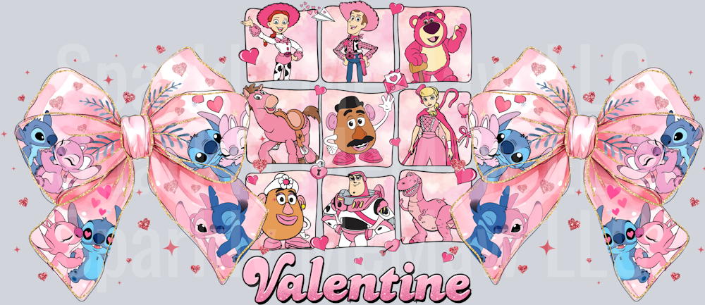 Valentine 16 oz UV DTF Wrap 62