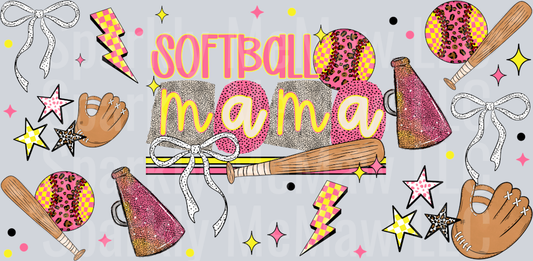 Softball mama 16 oz wrap