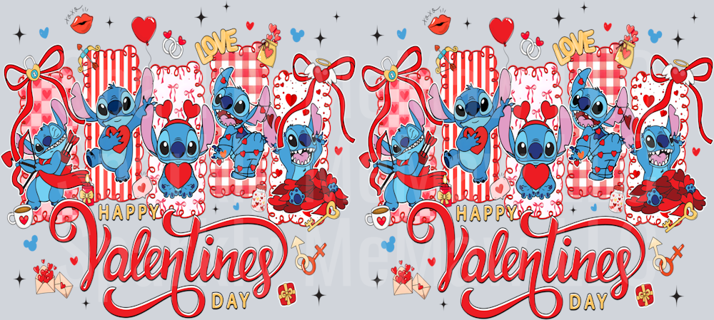 Valentine 16 oz UV DTF Wrap 63