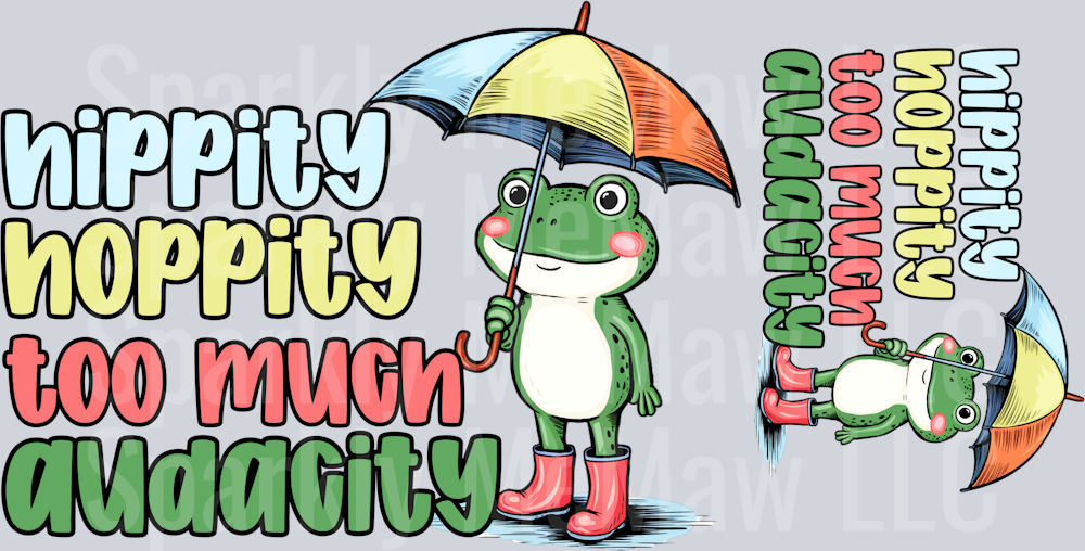 HippityHoppity Decal Set 5 and 3 inch