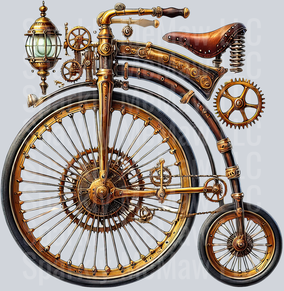 Steampunk Clip Art UV DTF Decal 13