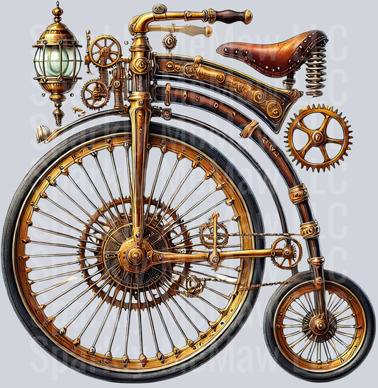 Steampunk Clip Art UV DTF Decal 13