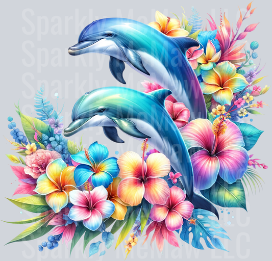 dolphin 10 Clip Art UV DTF Decal