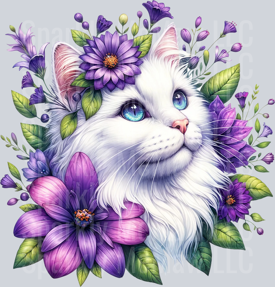 cat 12 Clip Art UV DTF Decal