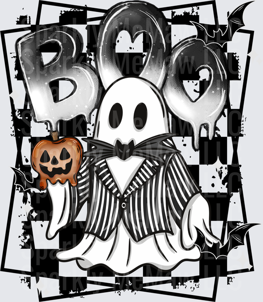 Boo Ghost Jack Skellington Halloween UV DTF Decal