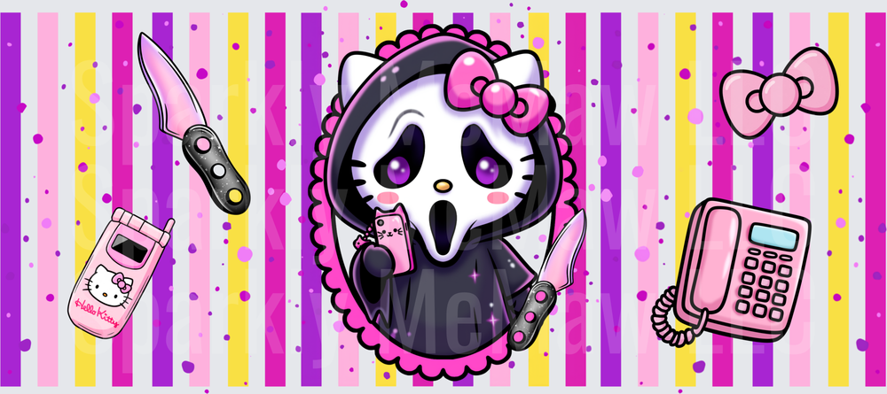 HK Ghostface Scream Horror This is a UV DTF Wrap