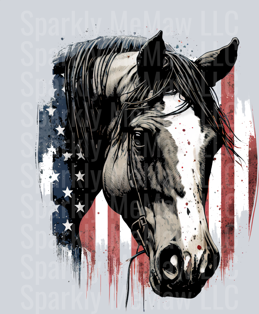 American Horse UV DTF Decal