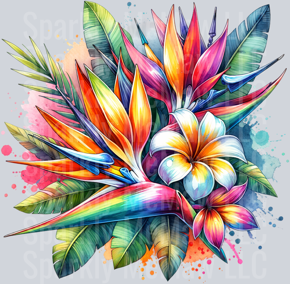 flower 2 Clip Art UV DTF Decal