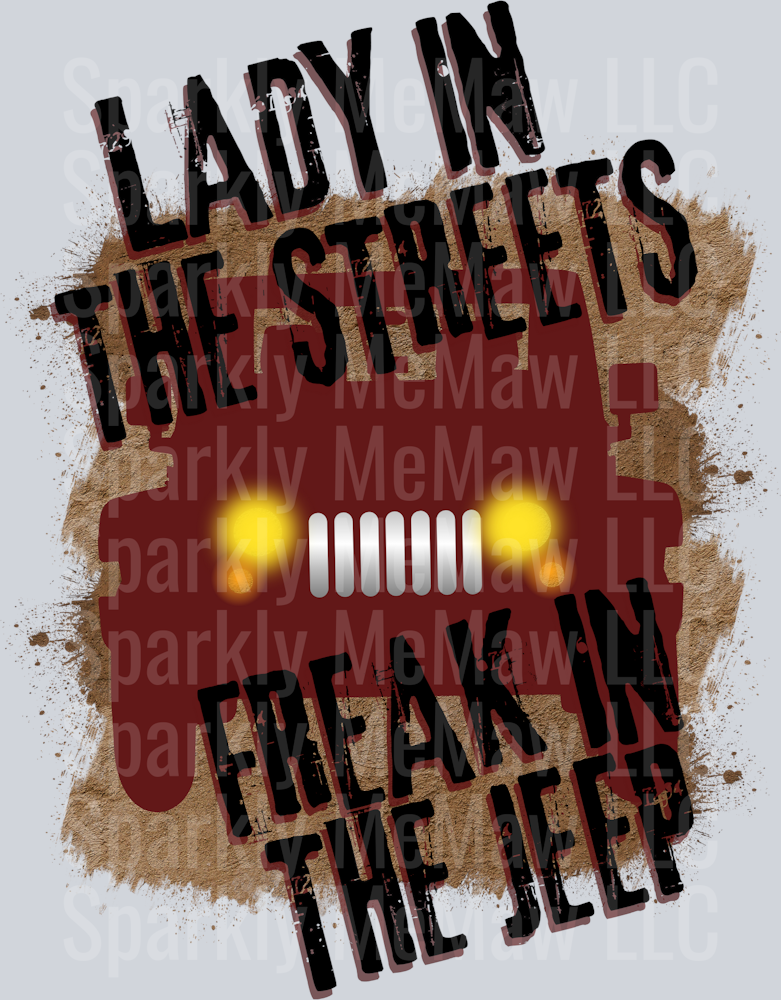 Lady in the Streets UV DTF Decal