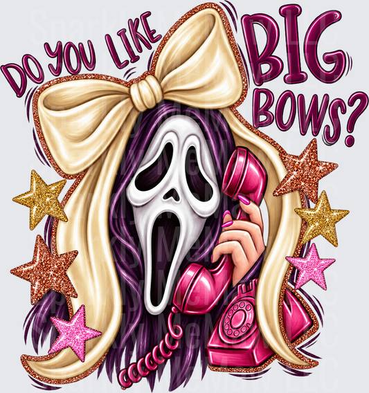 Ghostface Big Bows Phone DTF UV DTF Decal