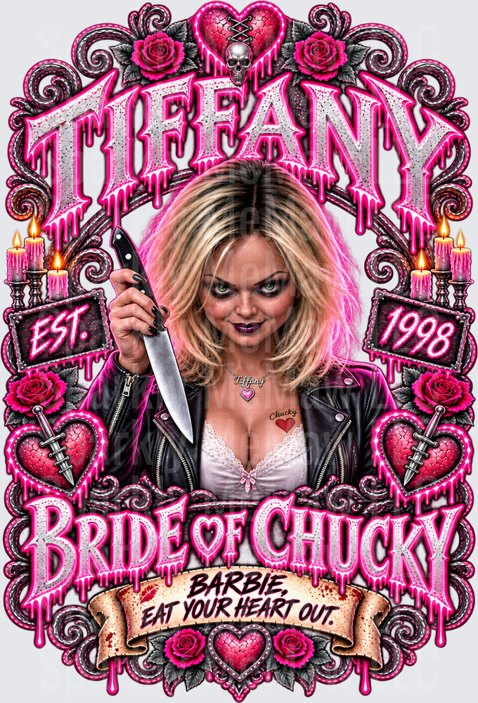 Tiffany Bride of Chucky UV DTF Decal