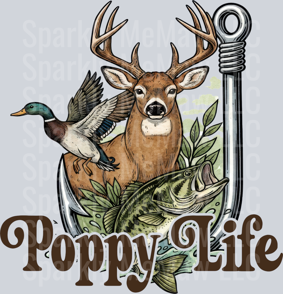 POPPY Hunt DTF Transfer (Fabrics)