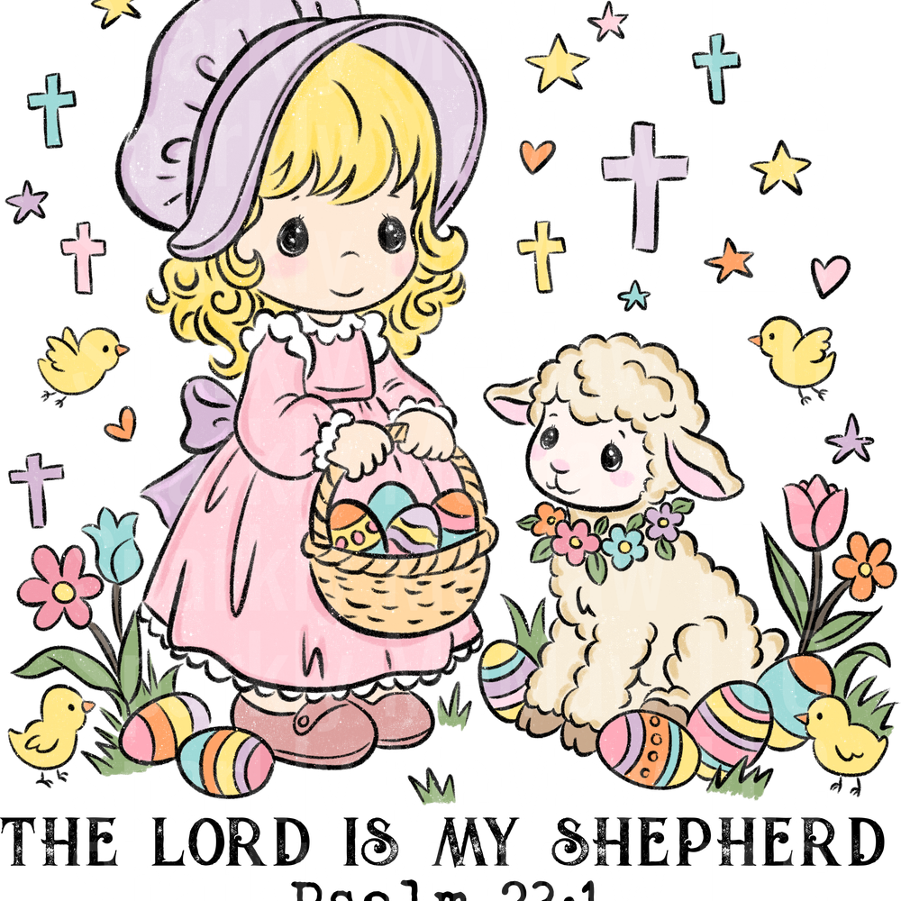 The Lord is My Shepherd DTF Transfer (Fabrics)