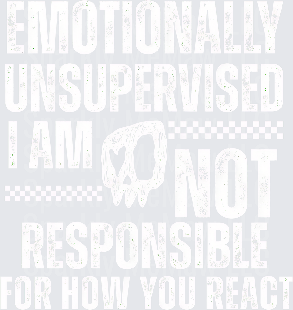 Funny Sarcastic Quote Bold Distressed Typography Humor Text Design DTF Transfer for Fabrics