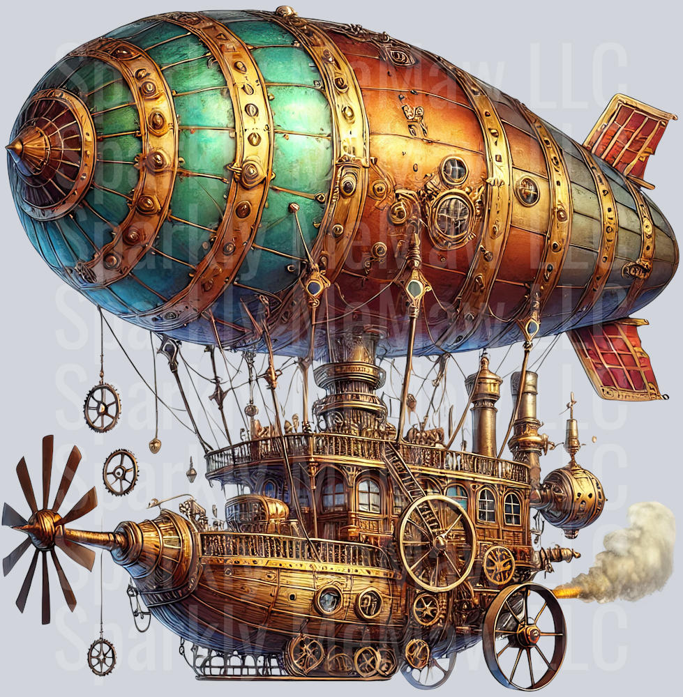 Steampunk Clip Art UV DTF Decal 27