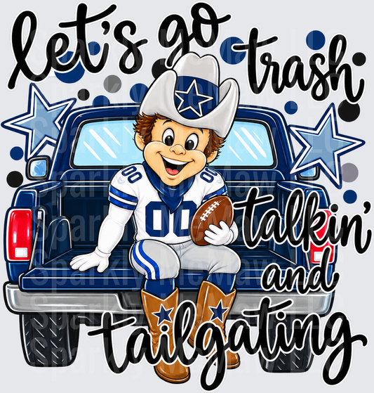 Dallas Cowboys Rowdy Tailgate Mascot is a UV Decal Decal